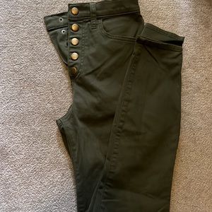 A&F Ultra High Rise Super Skinny Ankle Pants Size 26/2L